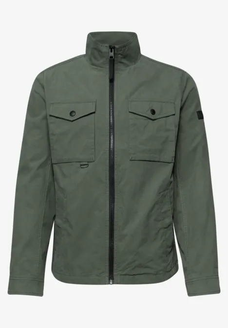 Jas met gewassen look safari green