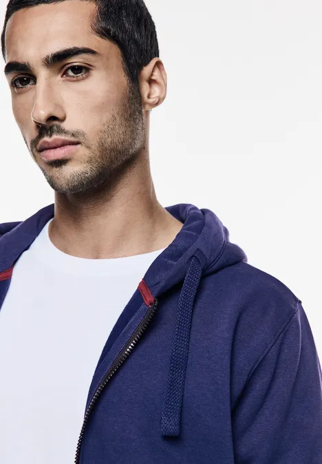 Hoodie-jas met zakken true blue