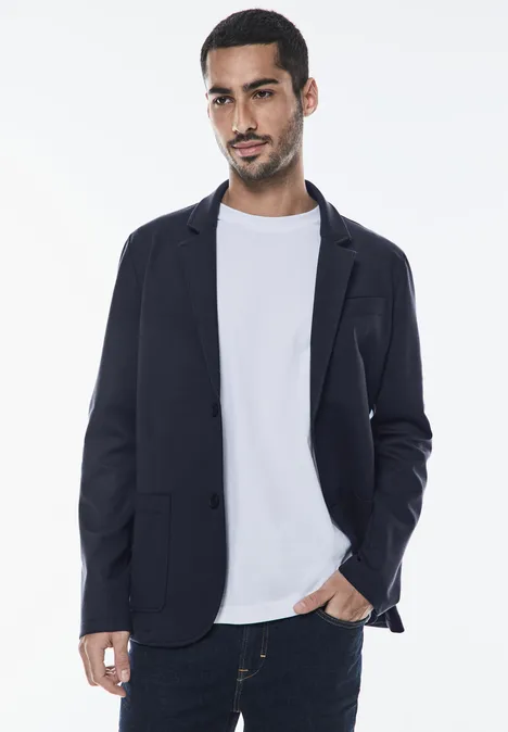 Heavy Jersey Blazer deep blue