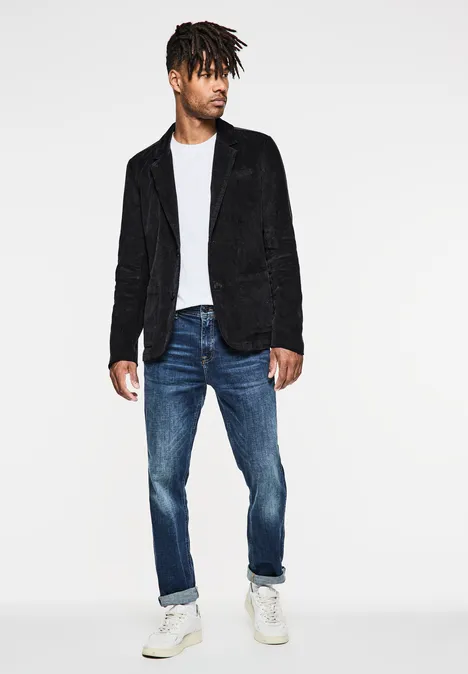 Corduroy jas graphite grey