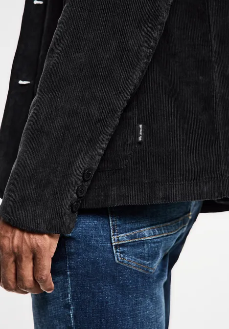 Corduroy jas graphite grey