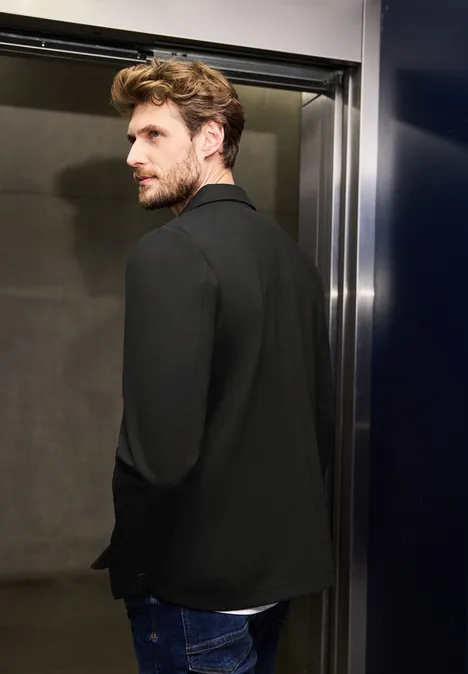 Jersey jas Black