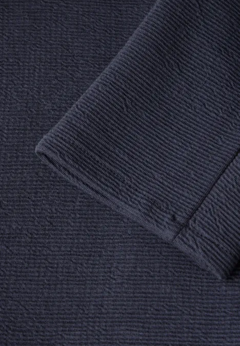 Jas met structuur night blue