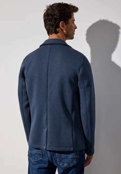 Piquée Scuba-Sakko bold blue