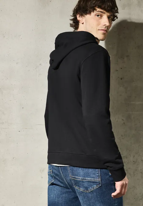 Sweatjack met capuchon Black