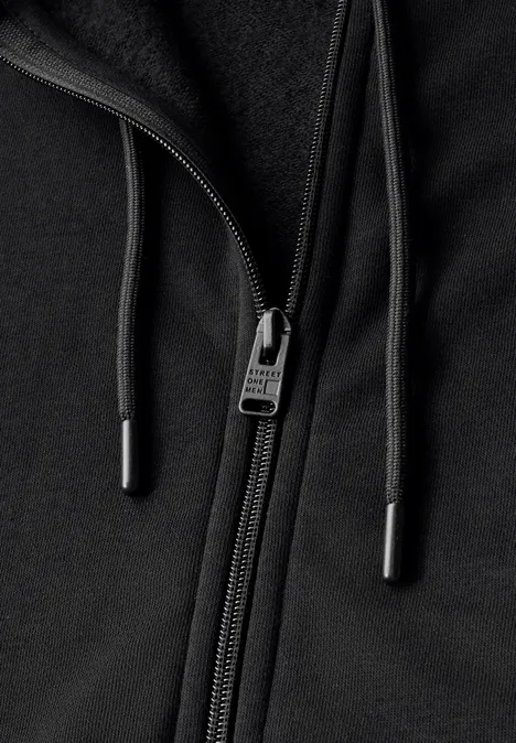 Sweatjack met capuchon Black