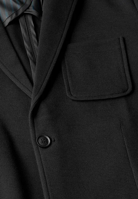 Jas met structuur Black