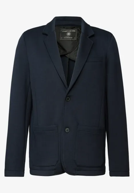 Piquée Scuba Sakko nightwalk blue