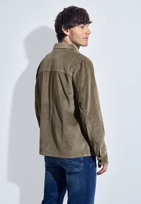 Cord Overshirt mocha brown