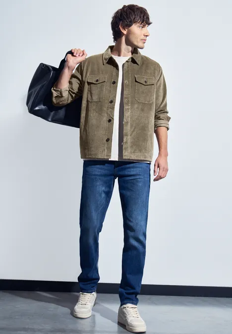 Cord Overshirt mocha brown
