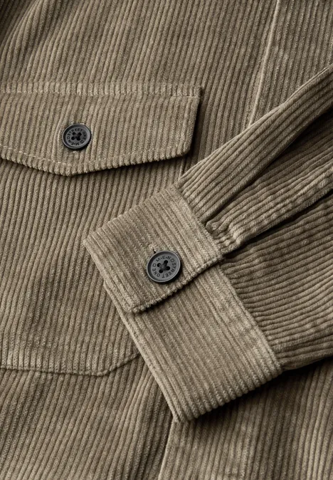 Cord Overshirt mocha brown