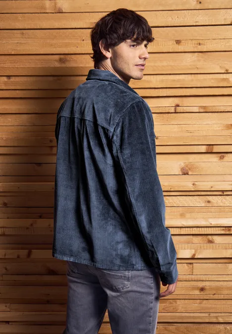Cord Overshirt nightwalk blue
