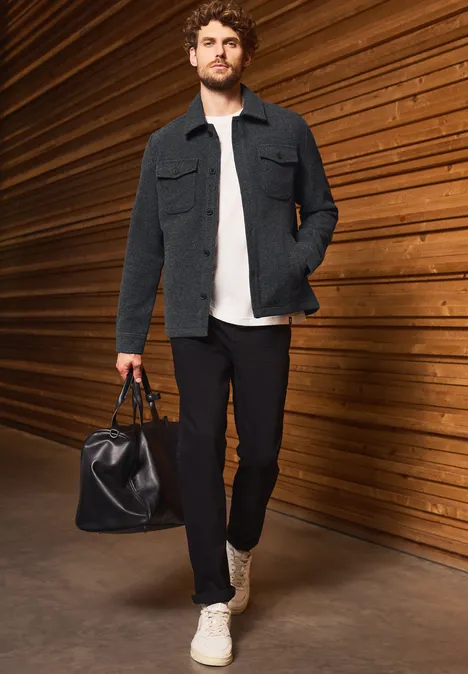 Survêtement en laine ash grey melange