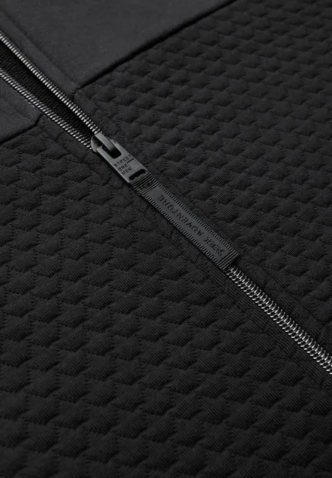 Jacke mit 3D-Struktur Black