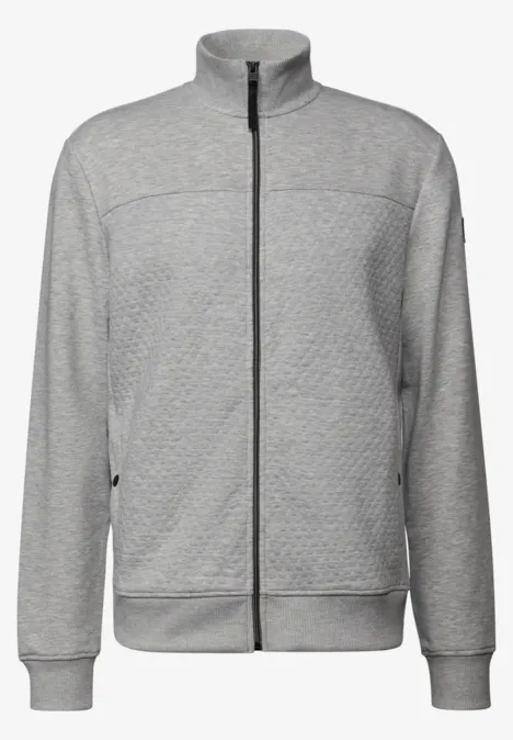Jacke mit 3D-Struktur warm grey melange