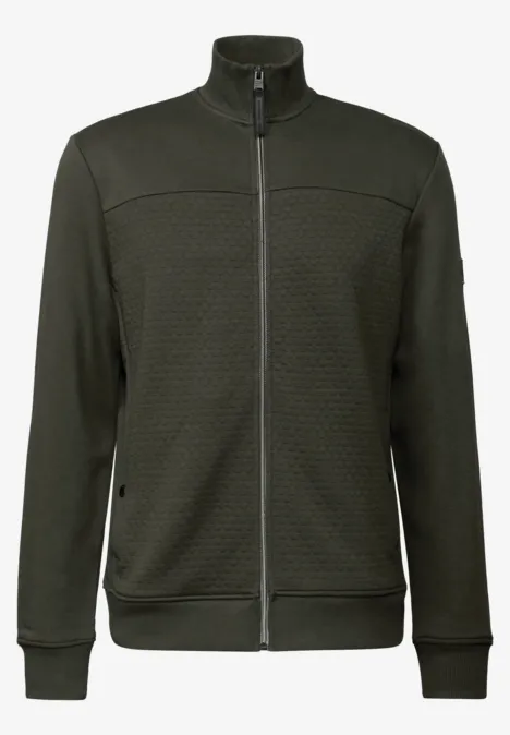 Jacke mit 3D-Struktur dark olive green