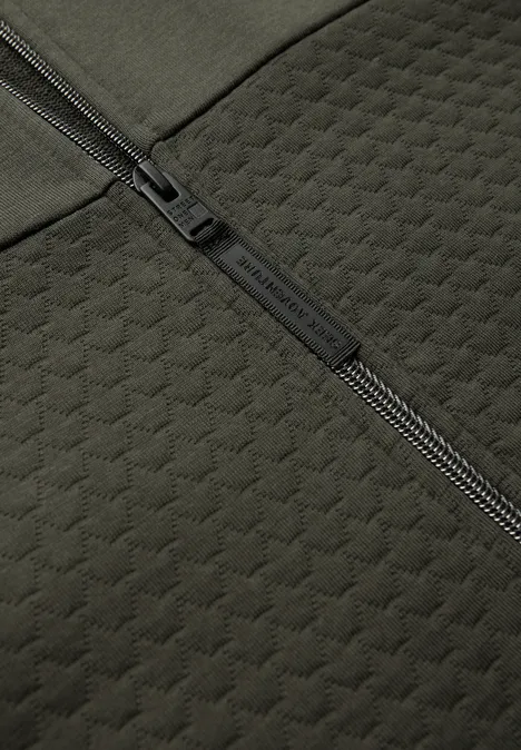Jacke mit 3D-Struktur dark olive green