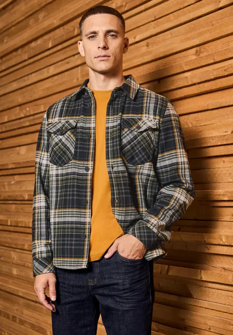 Overshirt w kratę null