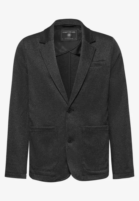 Melange-Look Sakko thunder grey melange