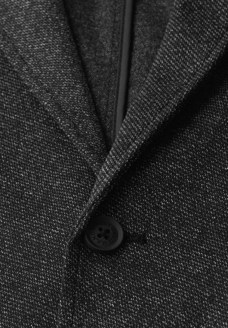 Melange-Look Sakko thunder grey melange