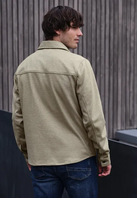 Twill Overshirt sandy beige
