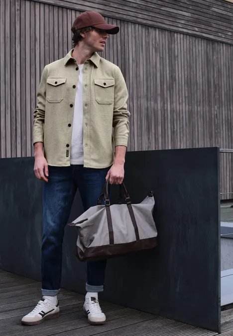 Twill Overshirt sandy beige