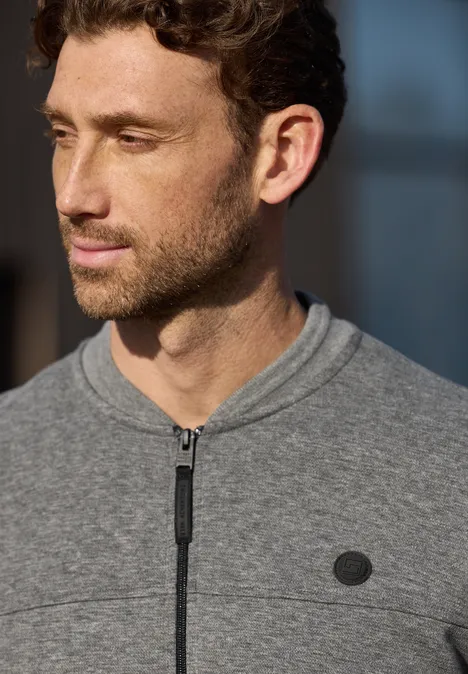 Blouson piqué metal grey melange Blouson piqué metal grey melange