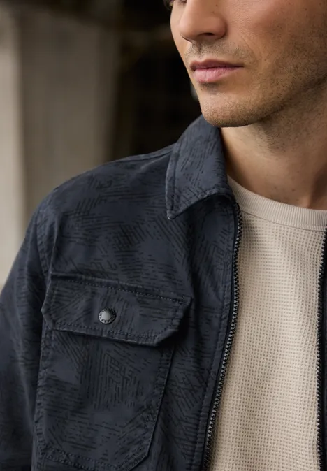 Overshirt im Washed-Look nocturnal blue