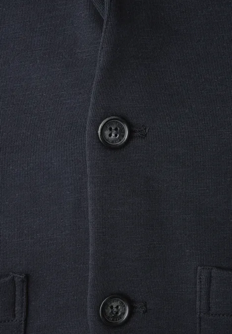 Terry Slub Sakko dark ink blue