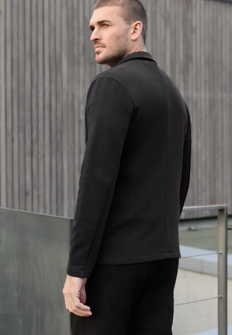 Terry Slub Sakko basic black