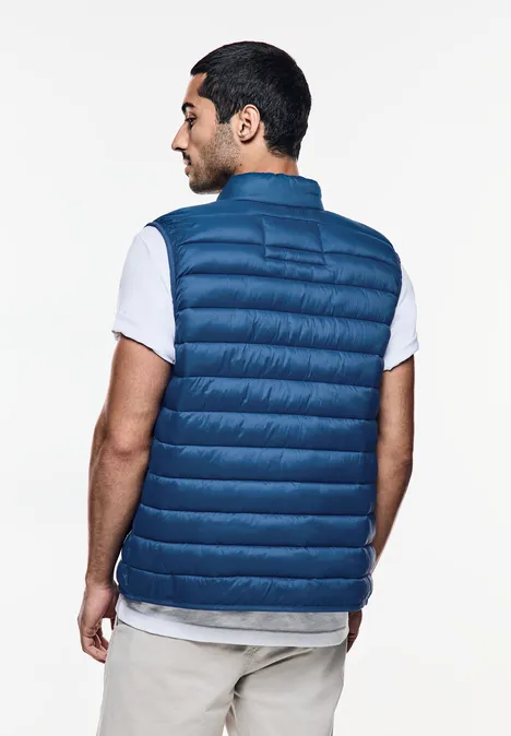 Lichte, donzen bodywarmer kite blue