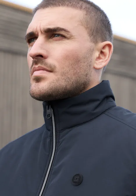 Strukturmix Weste summer night blue