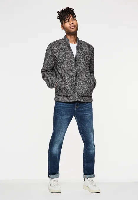 Cardigan avec doublure en peluche anthra grey melange