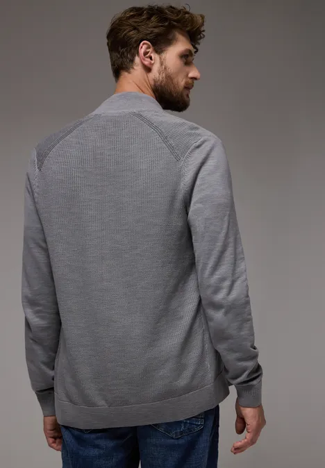 Veste en tricot au look délavé thunder grey