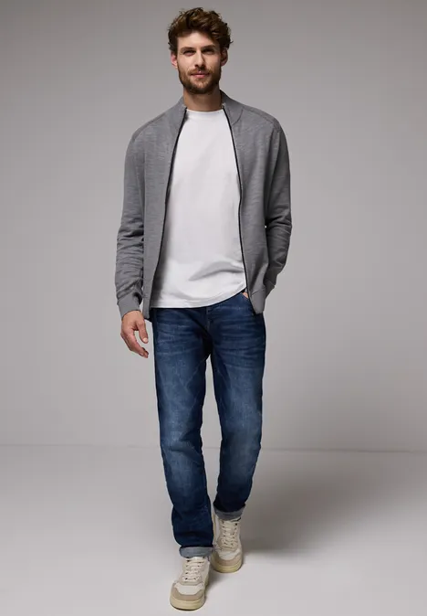 Veste en tricot au look délavé thunder grey