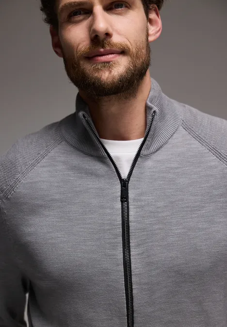 Veste en tricot au look délavé thunder grey