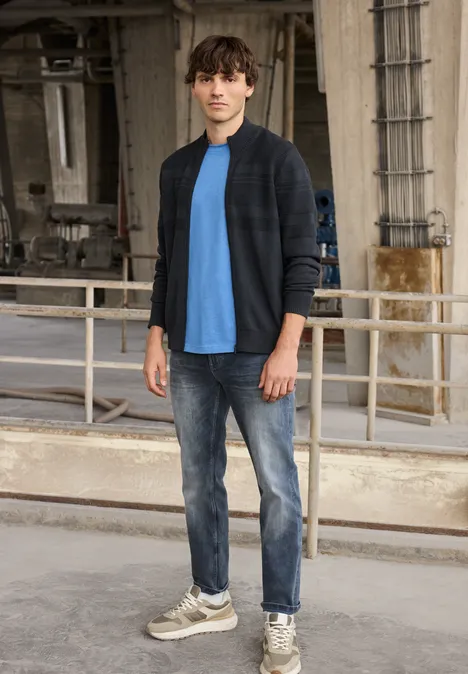 Veste en tricot à rayures nocturnal blue