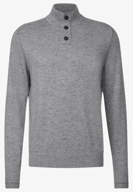 Pull-over en tricot troyer stone grey melange