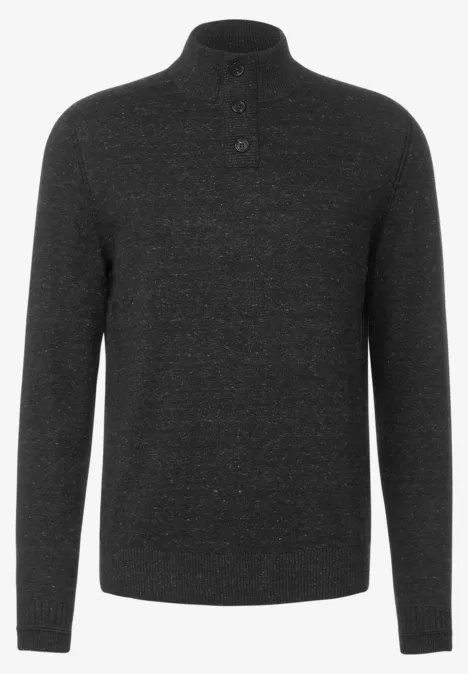 Pull-over en tricot troyer anthra grey melange