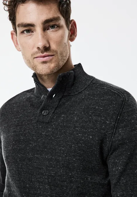 Pull-over en tricot troyer anthra grey melange