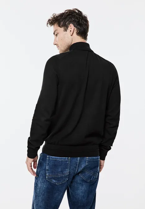 Pull-over à col montant Black
