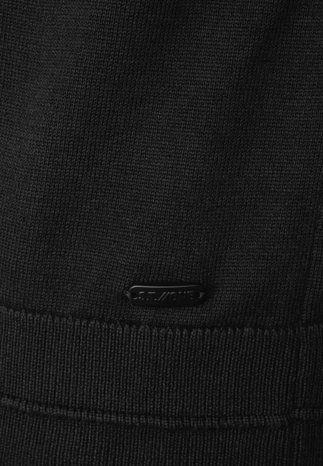 Pull-over à col montant Black