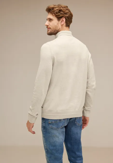 Pull-over à col montant wool white