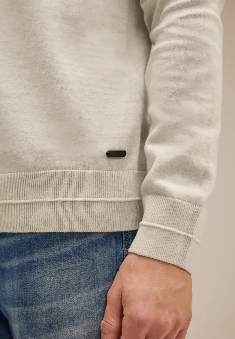 Pull-over à col montant wool white