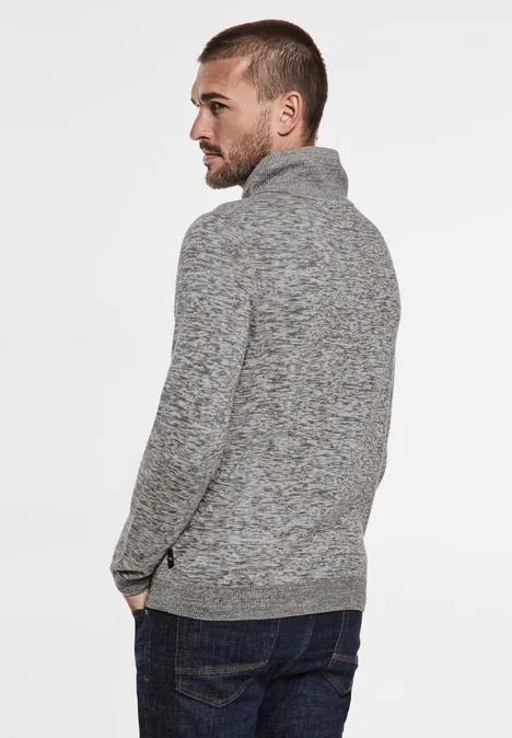 Pull-over mouliné stone grey melange