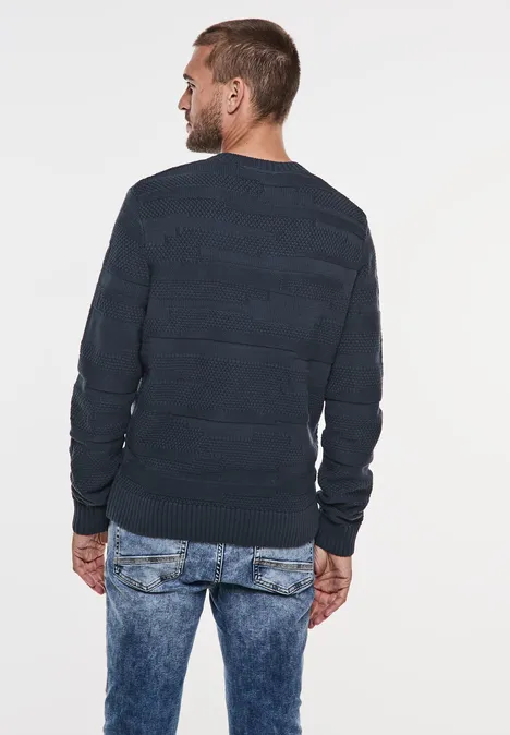 Pull-over à motif dark dust blue