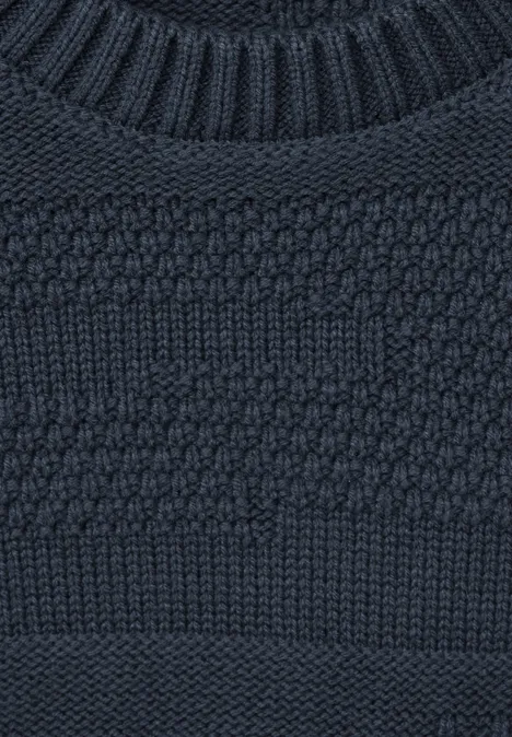 Pull-over à motif dark dust blue