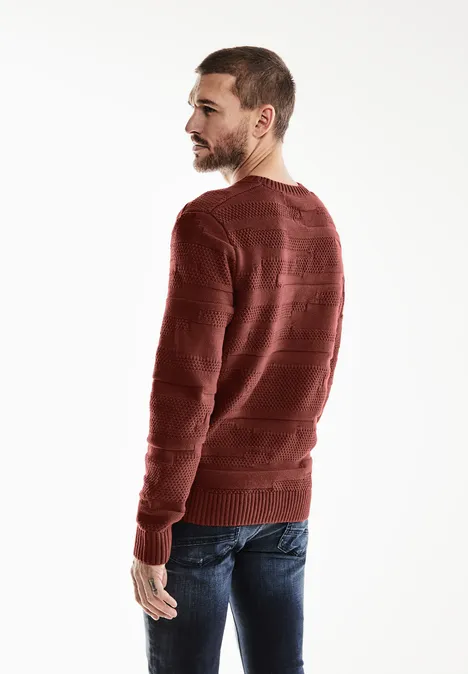 Pull-over à motif rusty red