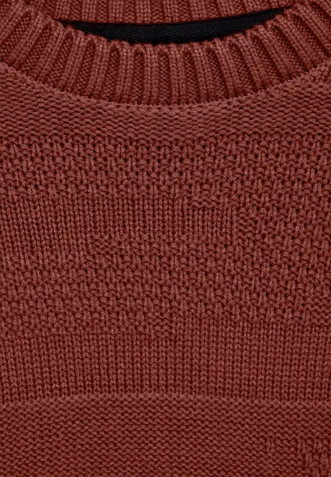 Pull-over à motif rusty red