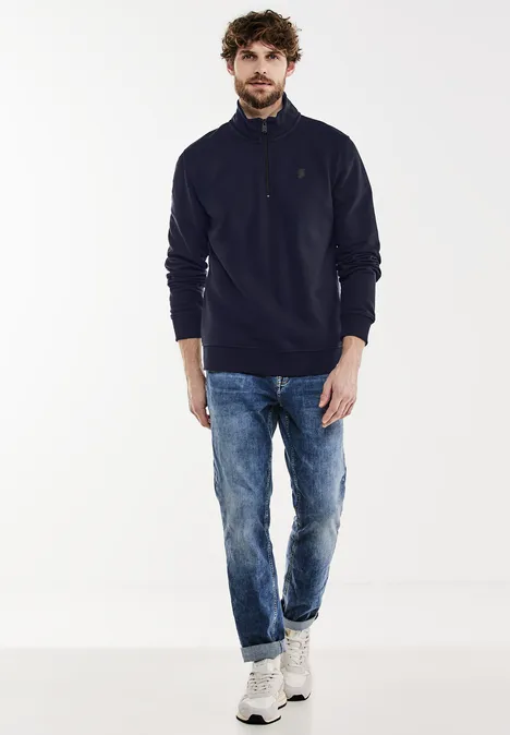 Sweat-shirt troyer eclipse blue